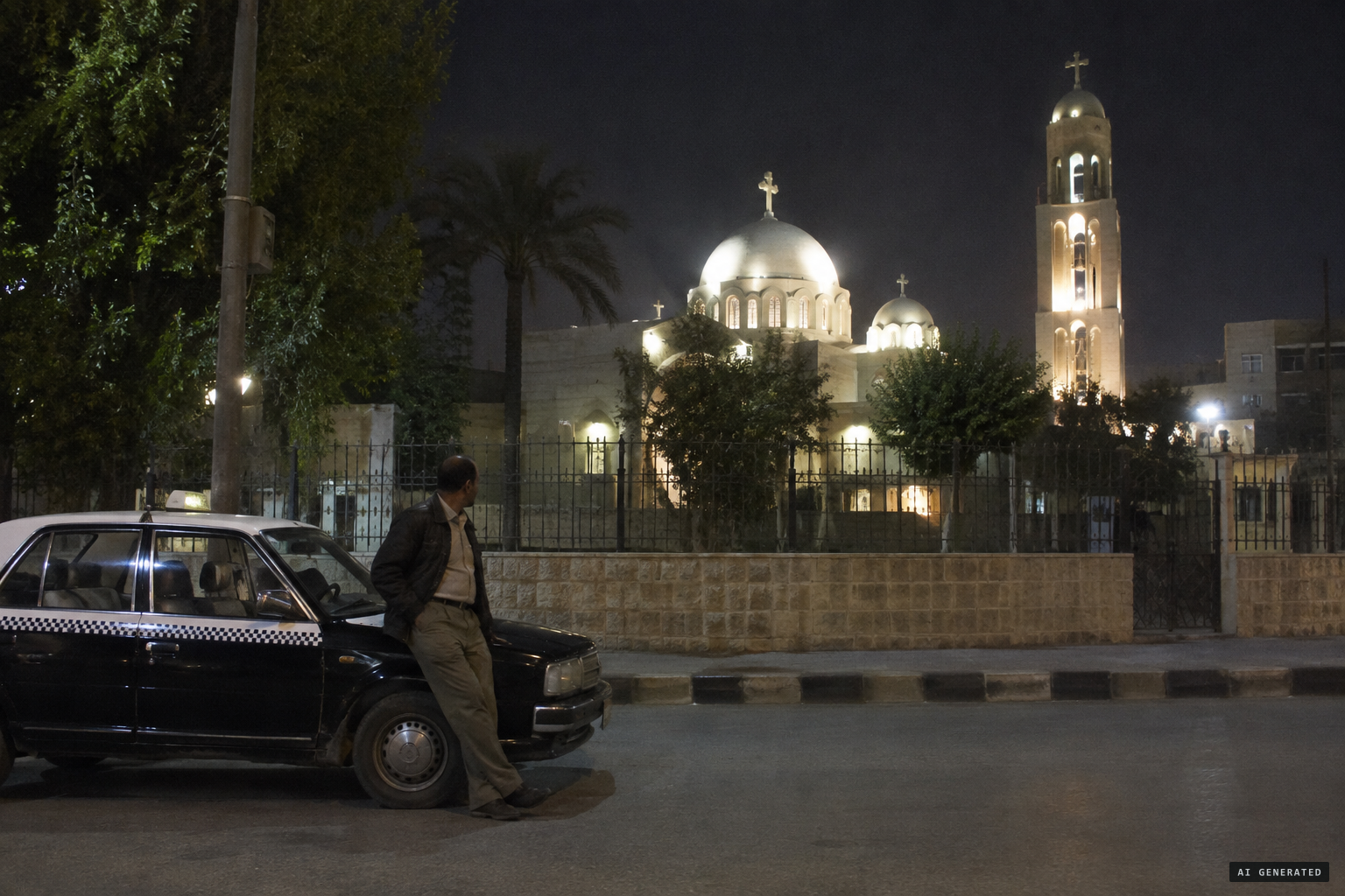 Skeptics suggest lasers or the illuminated tower behind the domes