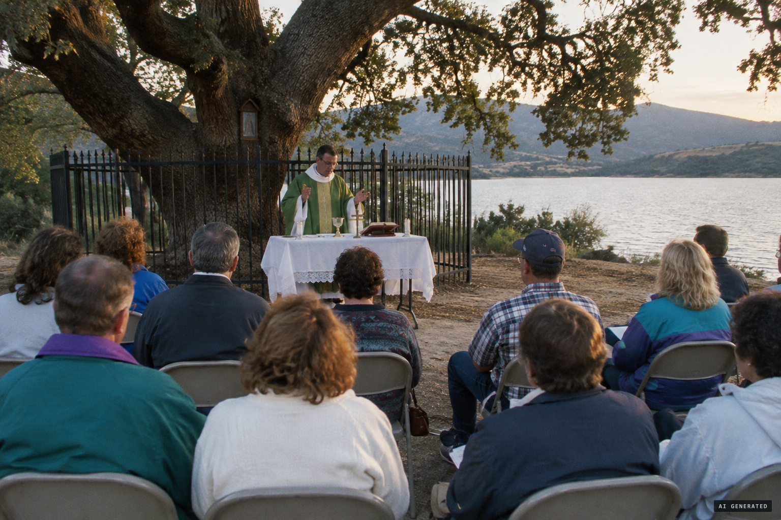 Priests say Mass at the site despite no formal Church ruling