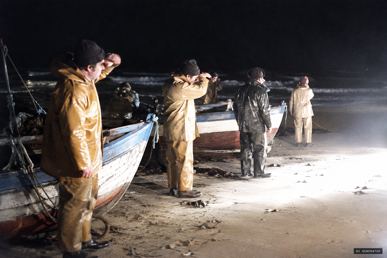 Fishermen at Carteret report an intense light on the beach
