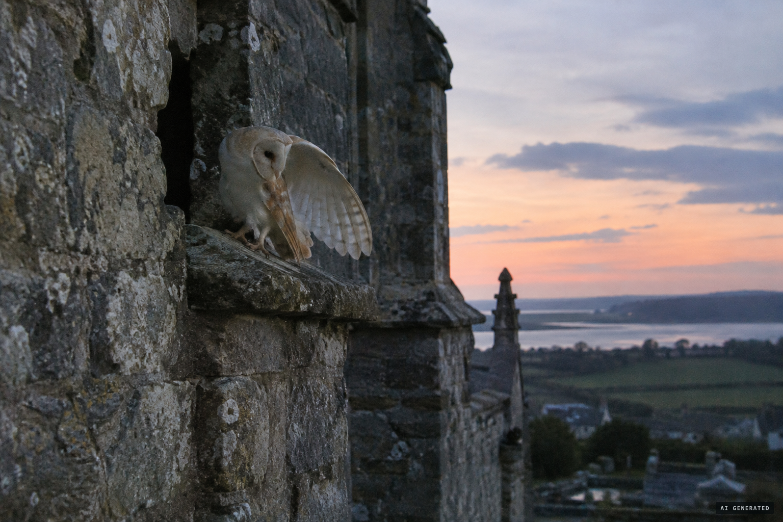 Barn owls nesting in the church tower, Nickell's explanation