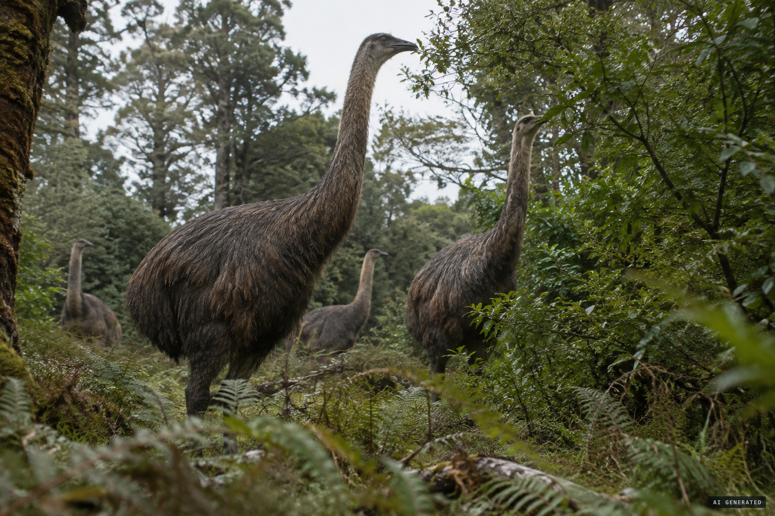 Moa, New Zealand's giant flightless birds