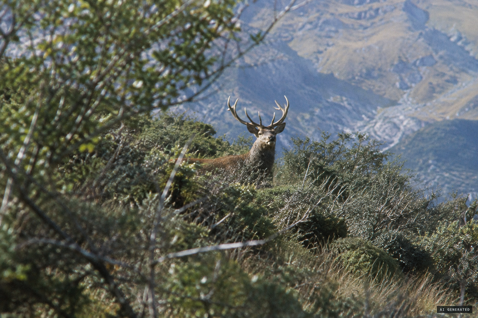 The red deer explanation: a neck too thick for a bird