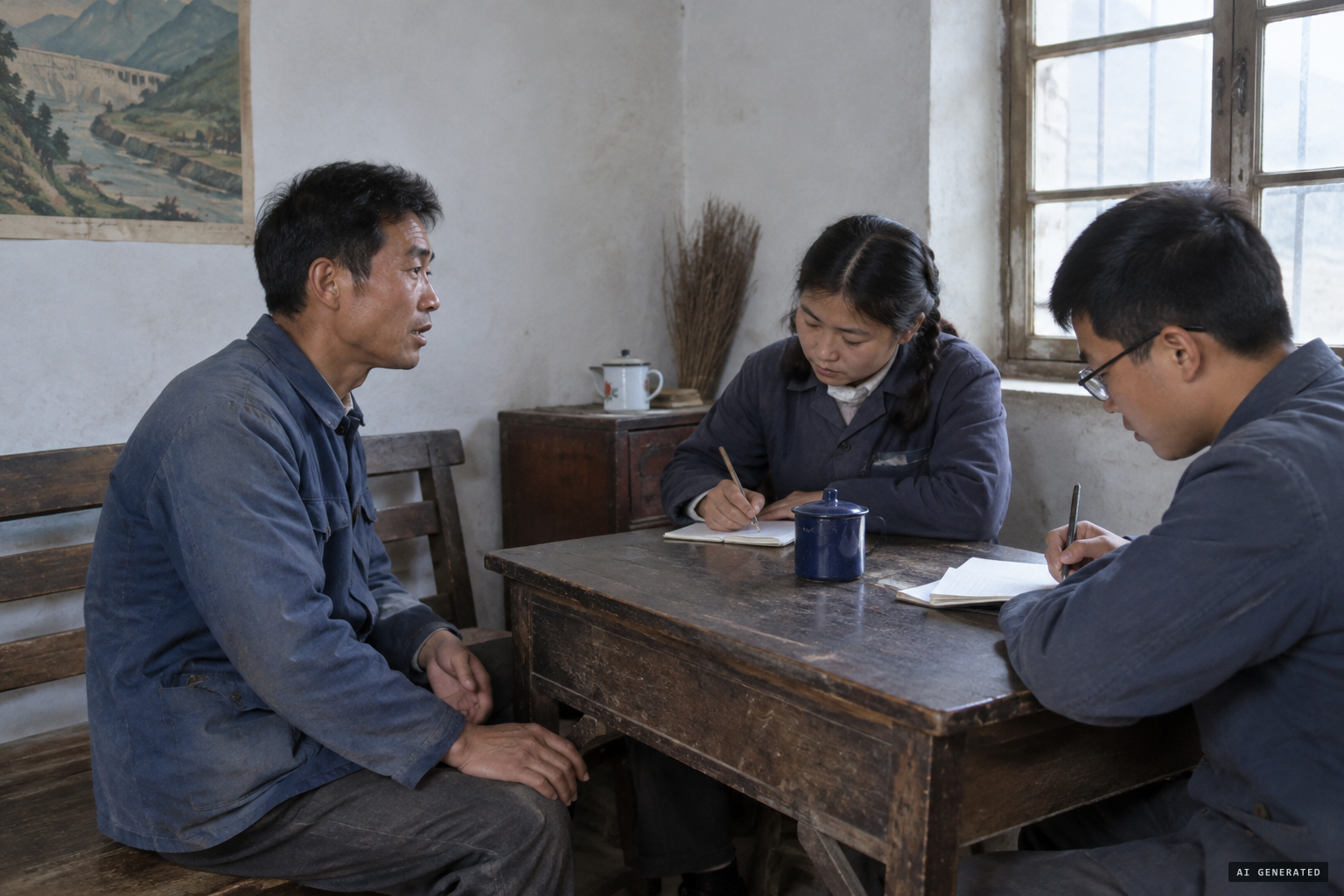 Pang Gensheng gives his statement to Wu Jiayan and Niu Yong