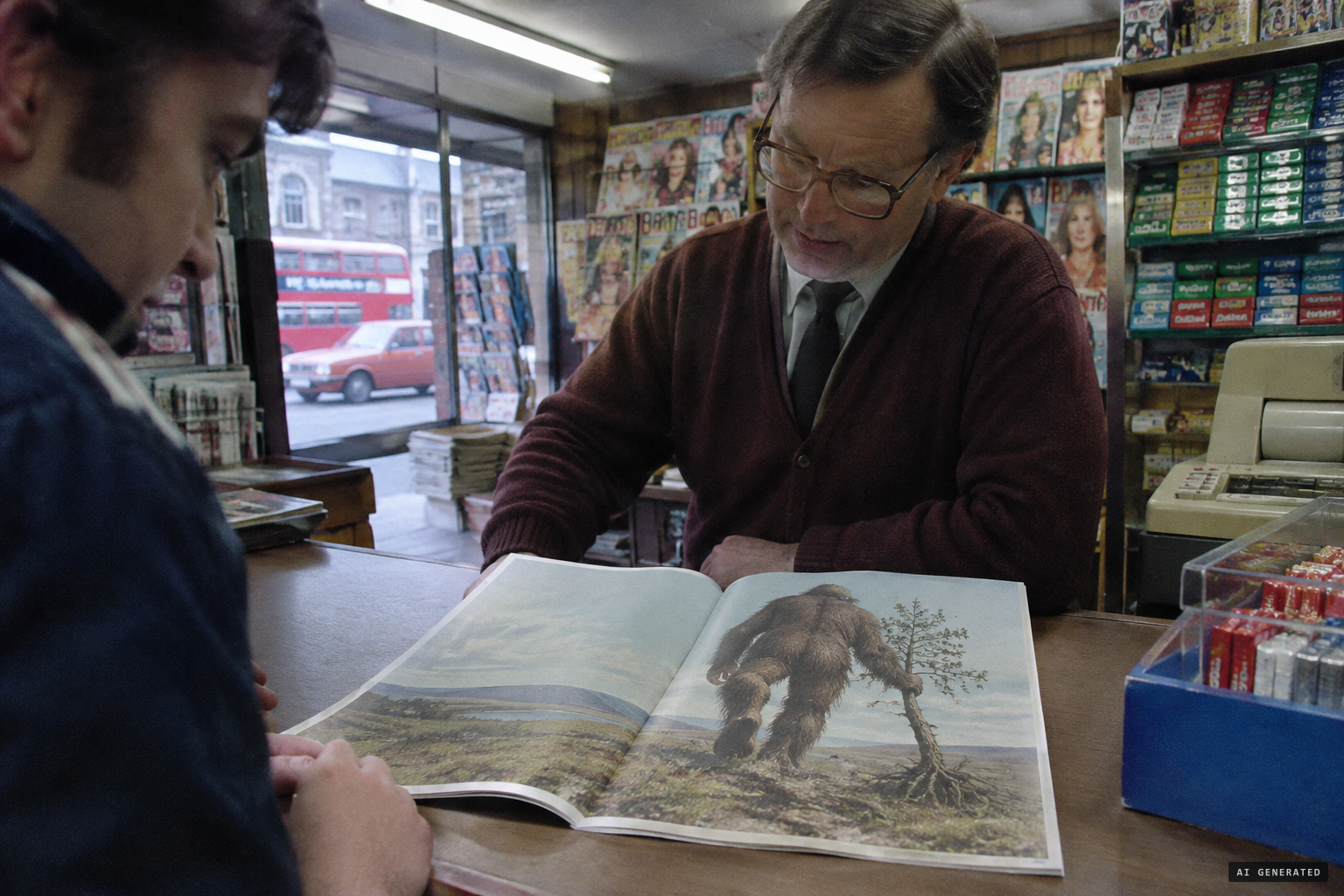 Weekend's 1981 'Hairy Encounter': a ten-foot creature limping off with a tree