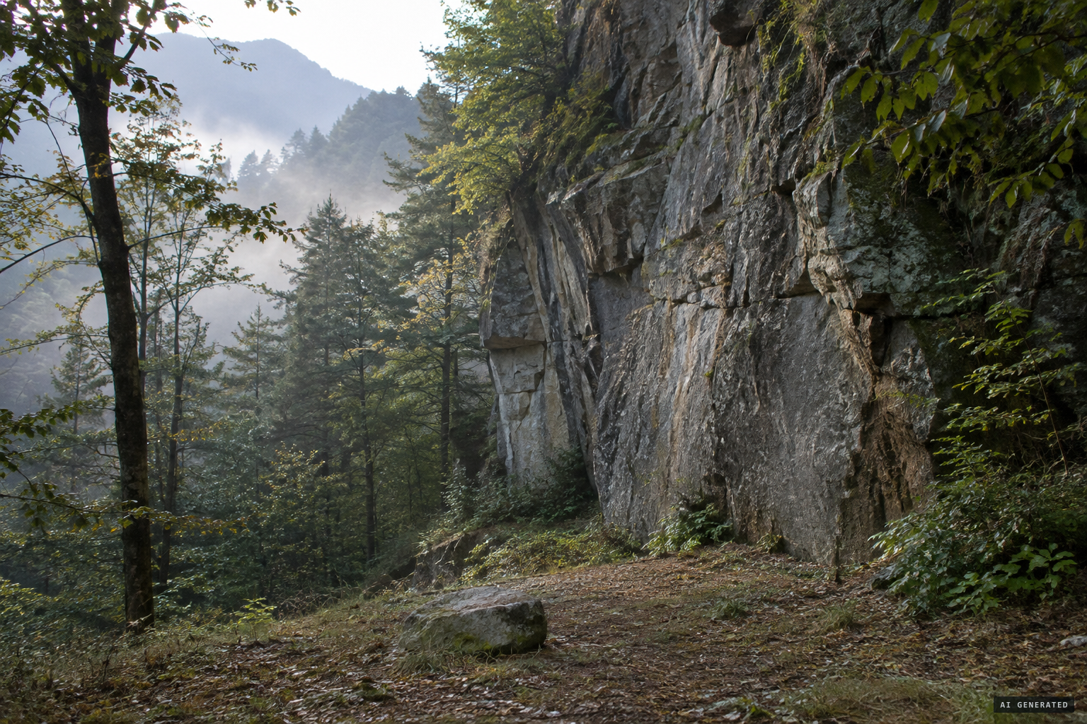 A cliff, a stone, and one man's memory