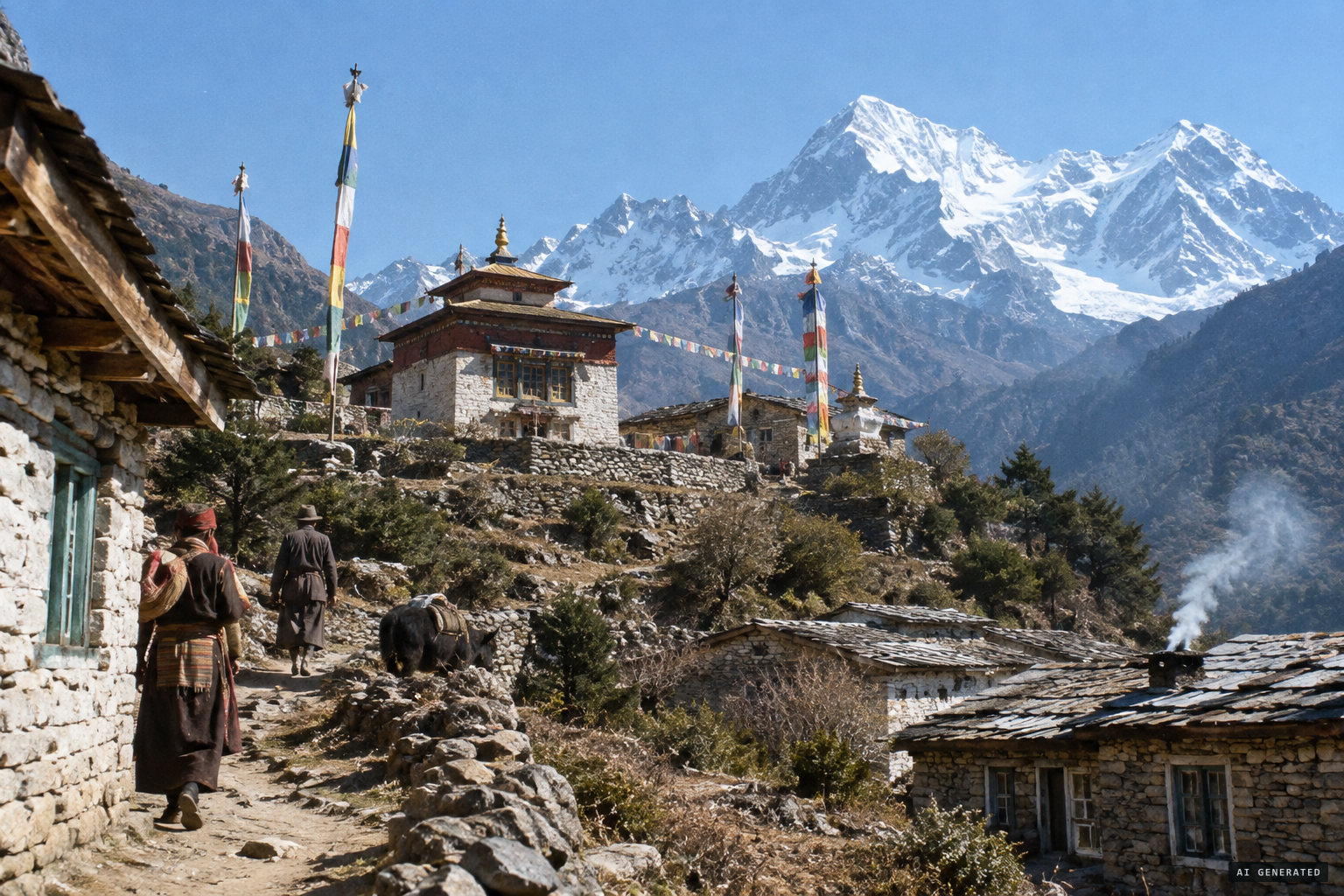 The monastery of Pangboche, keeper of a strange treasure