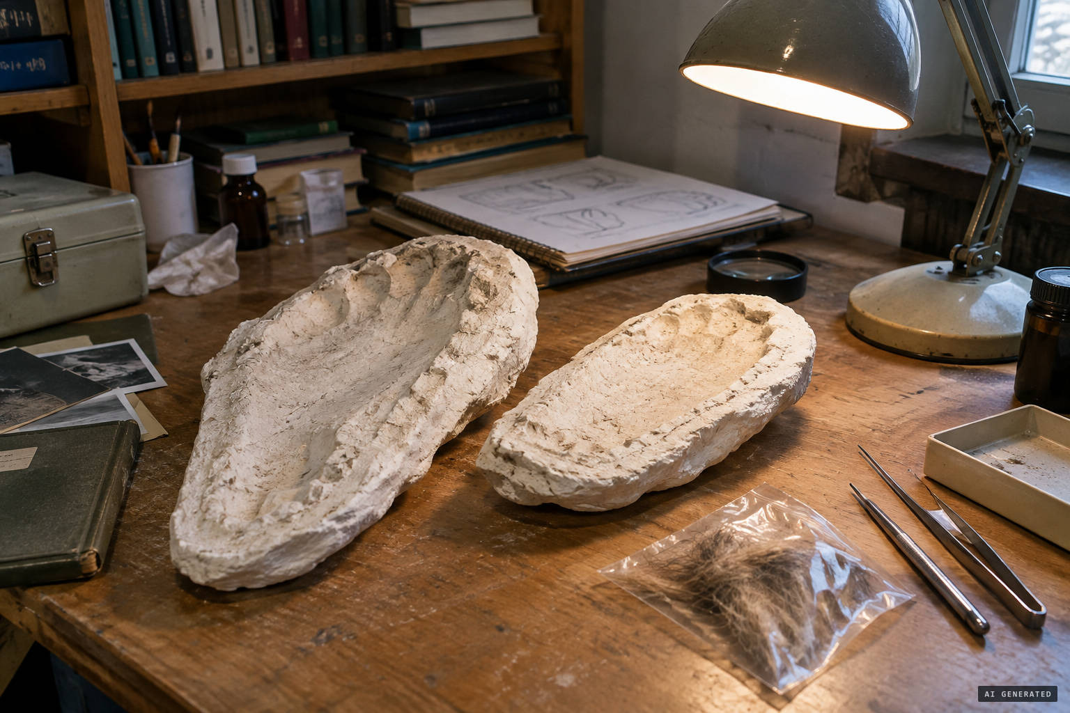 Rival researchers called the tracks fakes and said the hair samples were artificial fibres