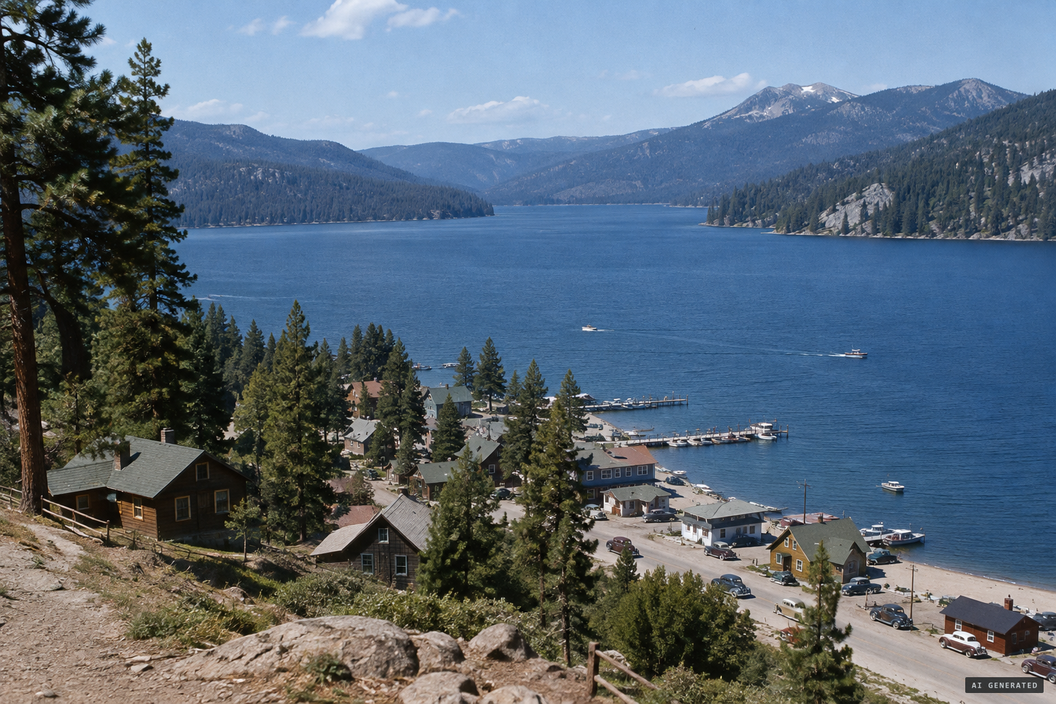 Payette Lake, the glacier-carved lake at McCall in west-central Idaho