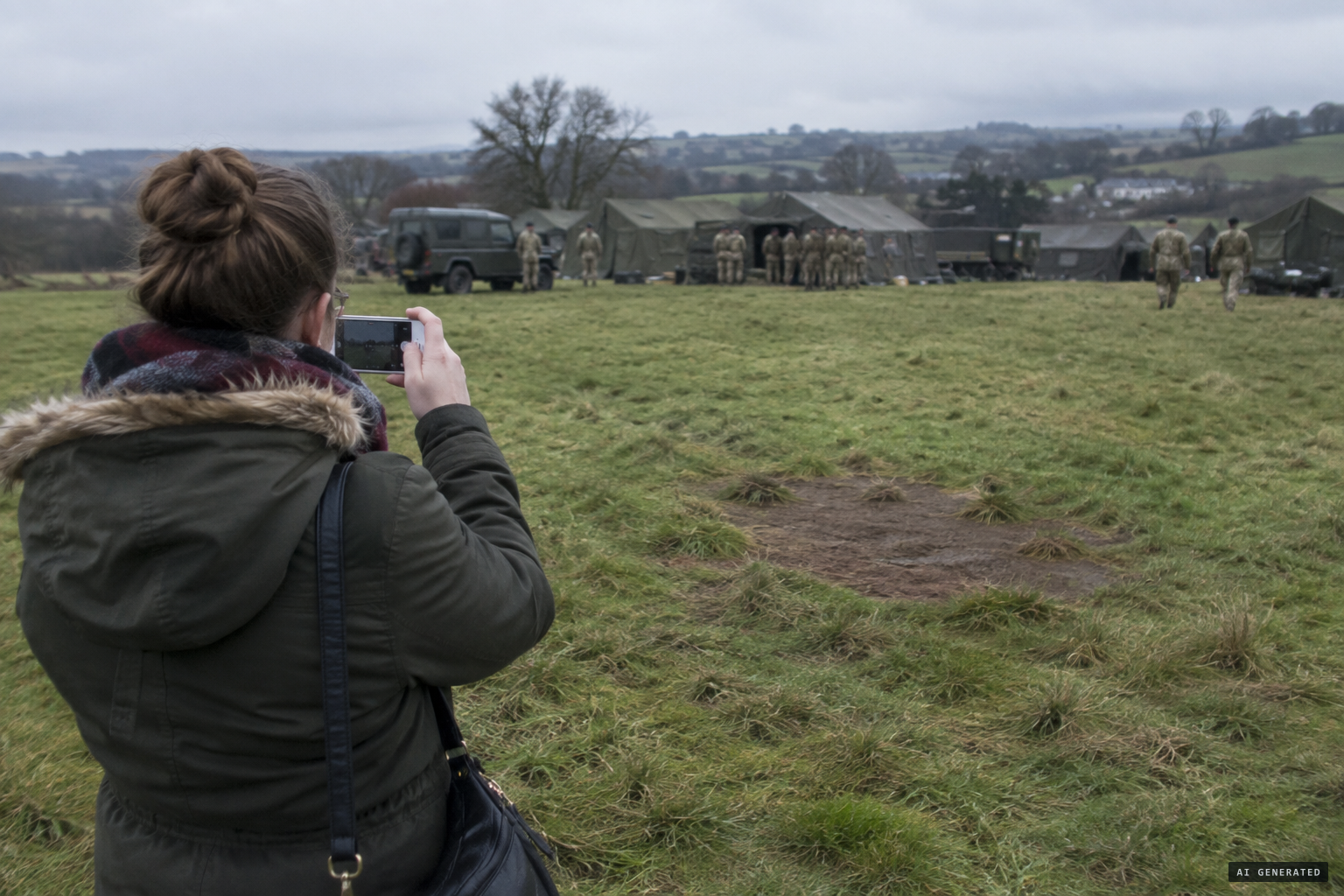 Caz Clarke films what she believed was the crash site