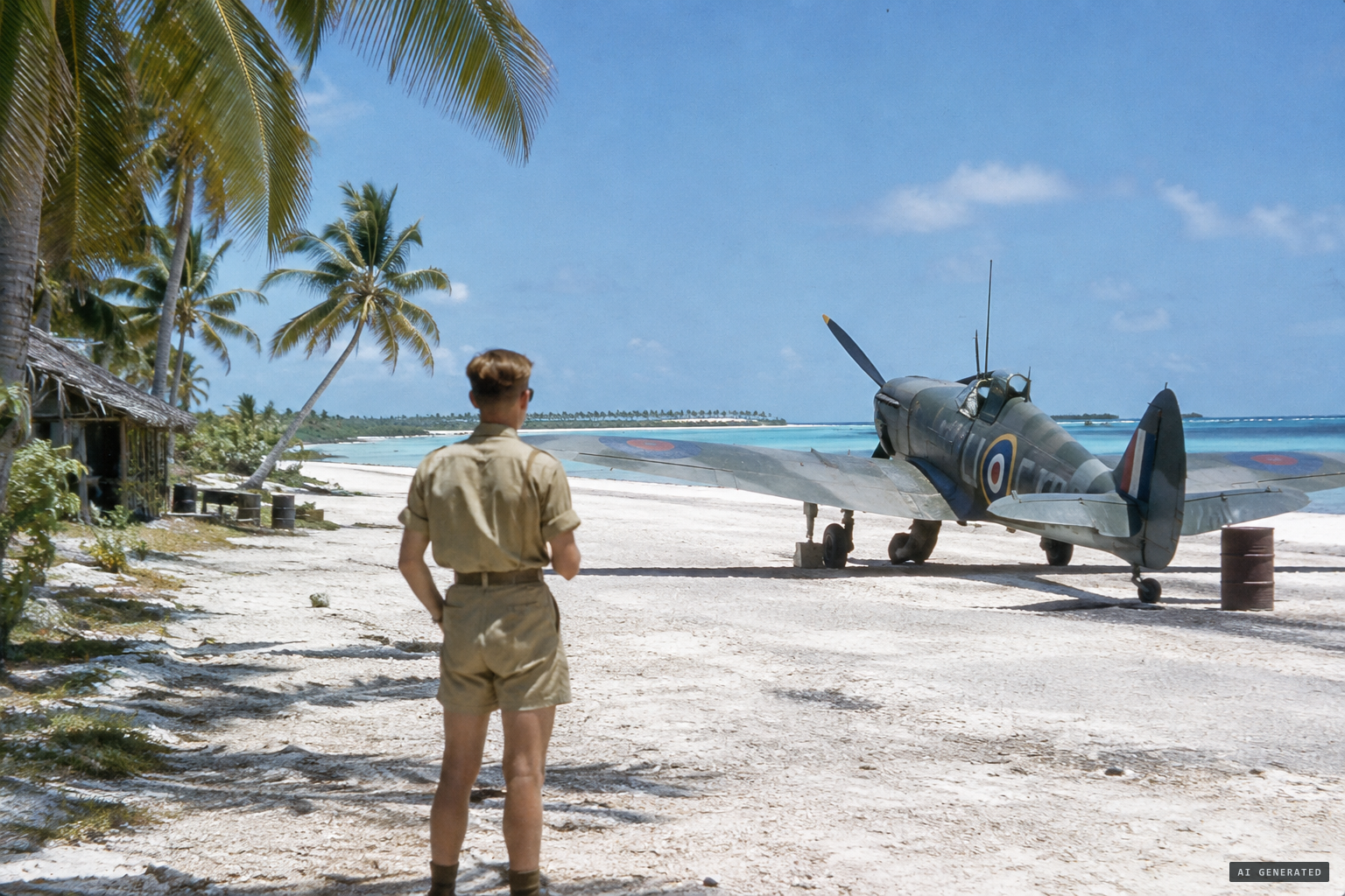 Byrne served with the RAF on the Cocos Islands