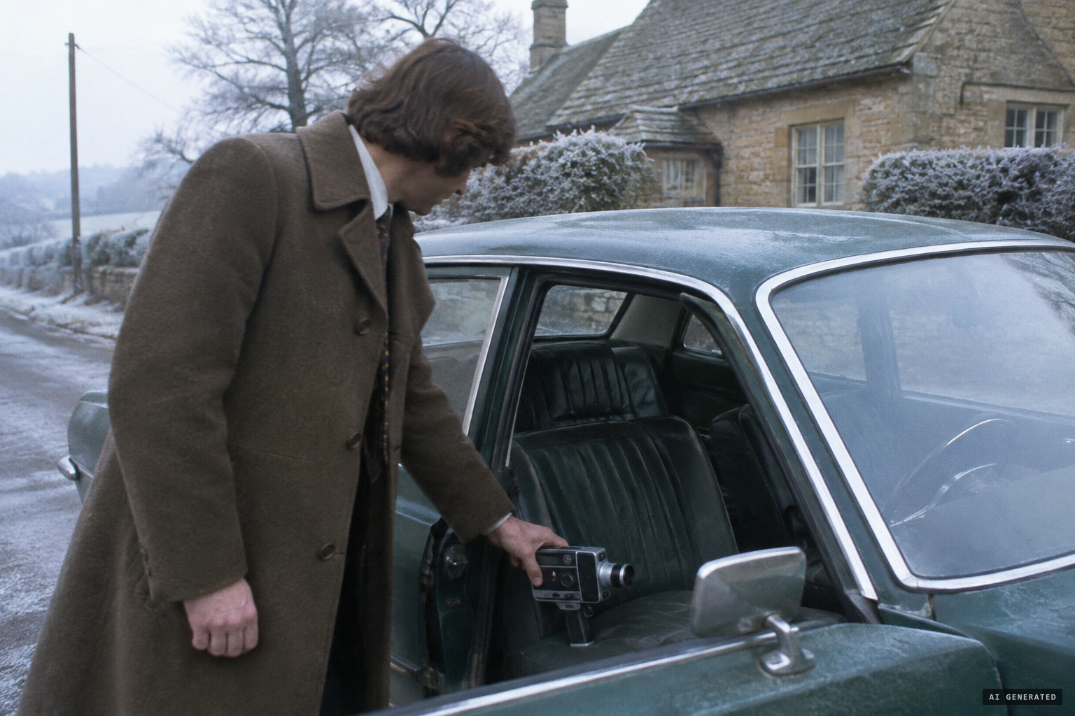 Peter Day sets off from Moreton with his Super 8 camera