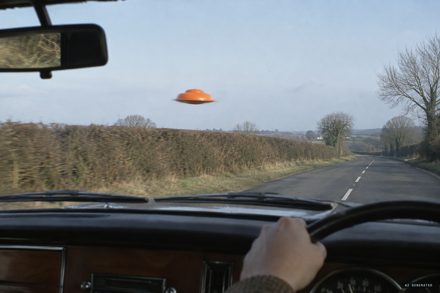 Teacher Elizabeth Thompson sees a bright orange 'bell' above the hedges