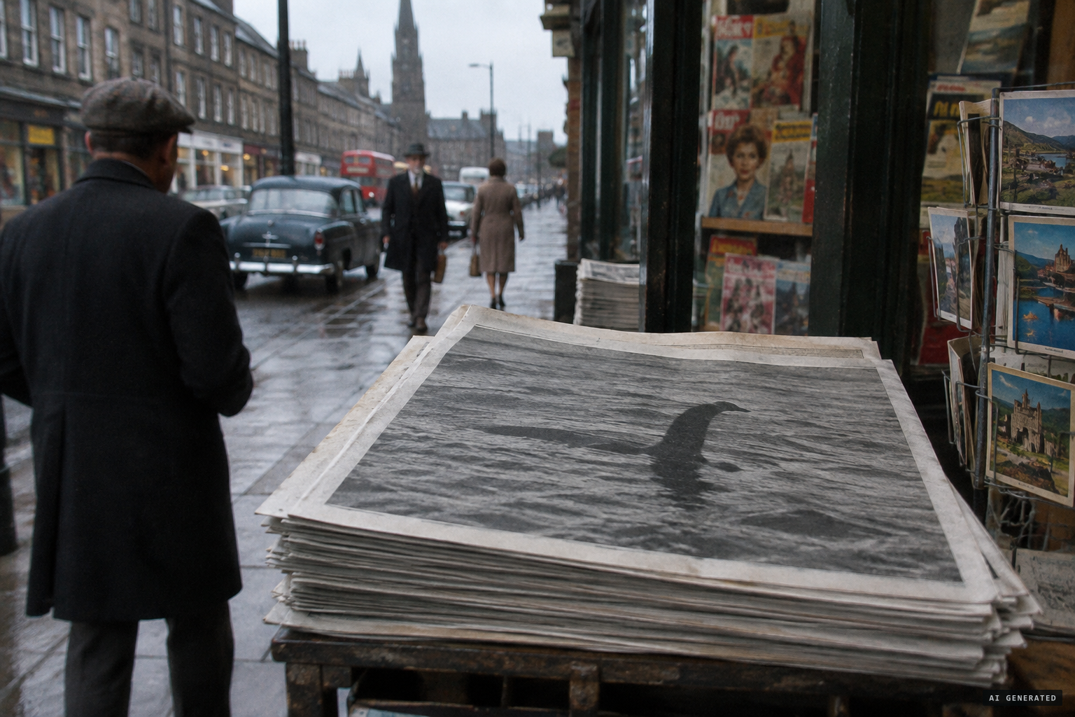 The photograph on the front page of the Weekly Scotsman