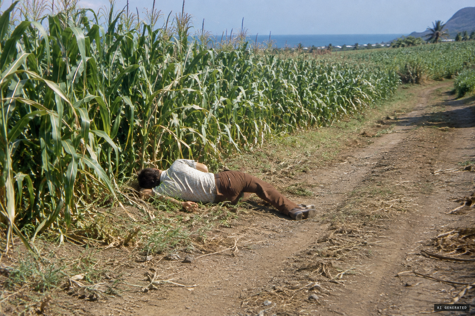 Antoine faints while trying to return to the site
