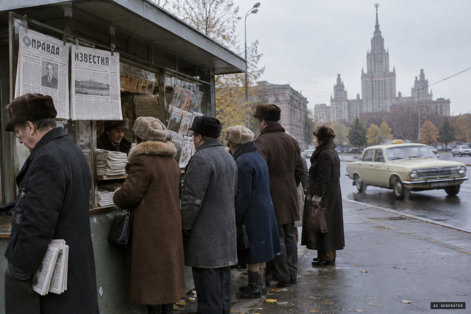 Milov's report runs in Pravda and Izvestiya