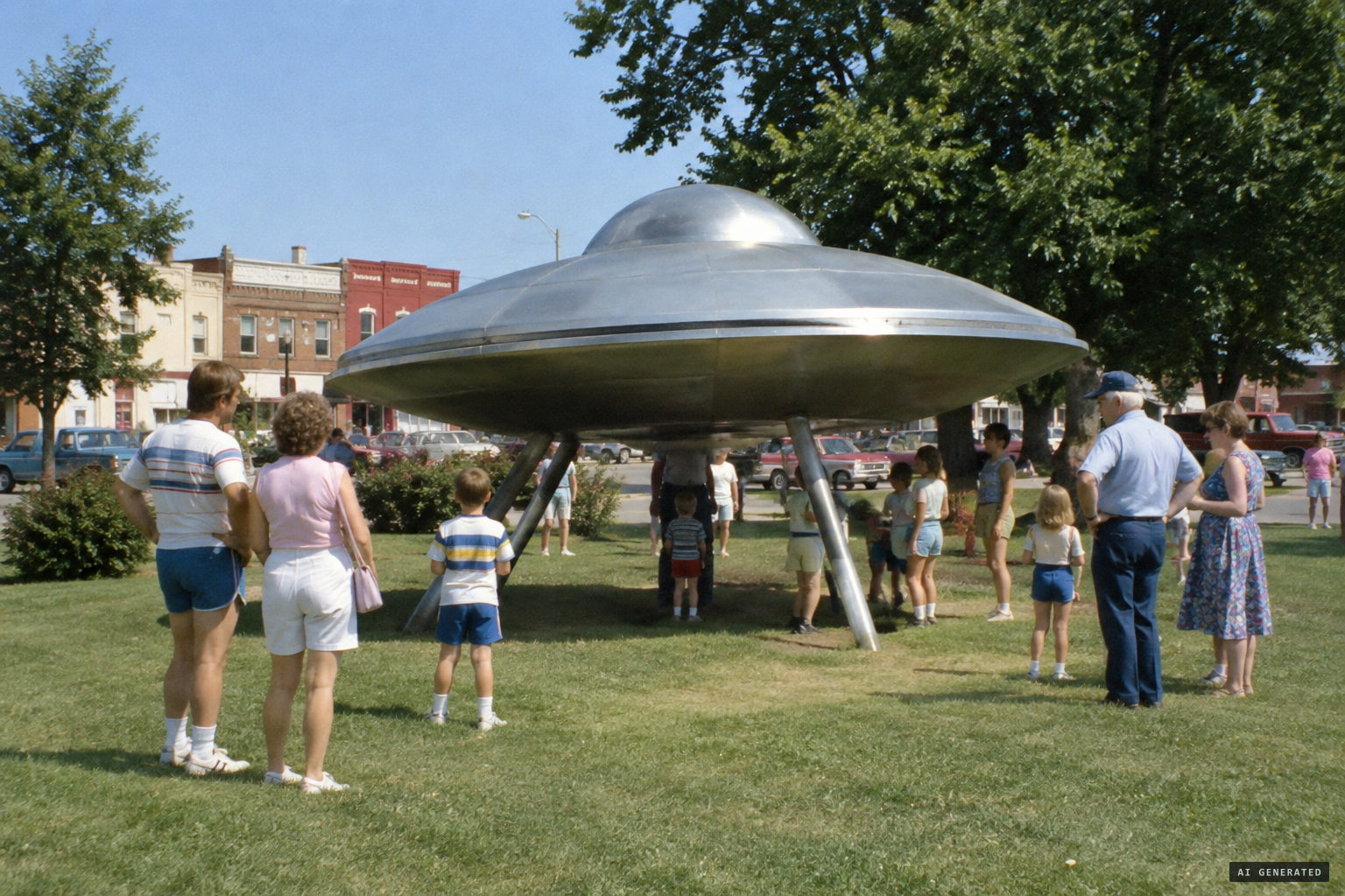 The 16-foot UFO in Piedmont's park, opened in June 2024