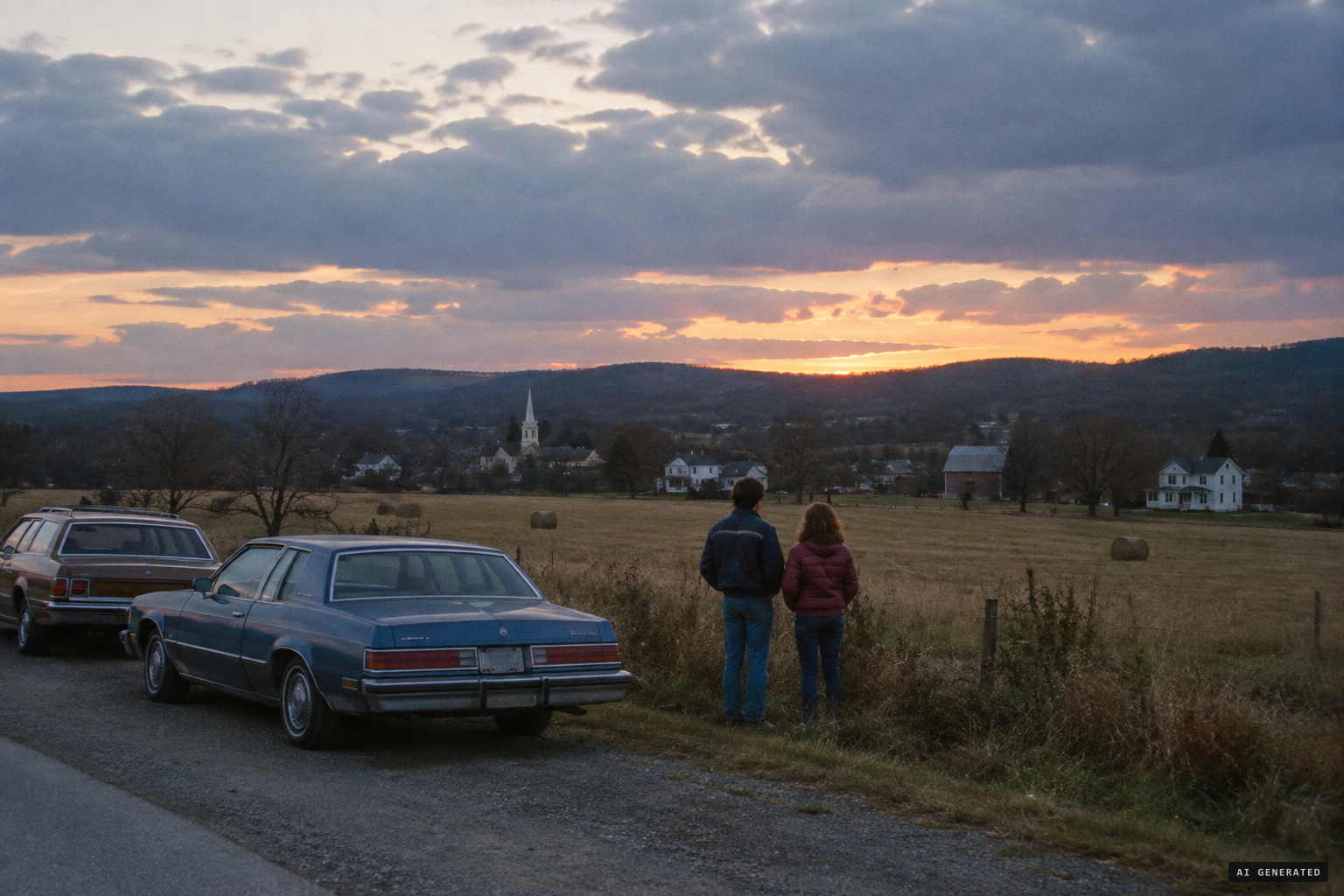 The hamlet of Pine Bush and its fields, where the 1980 reports began