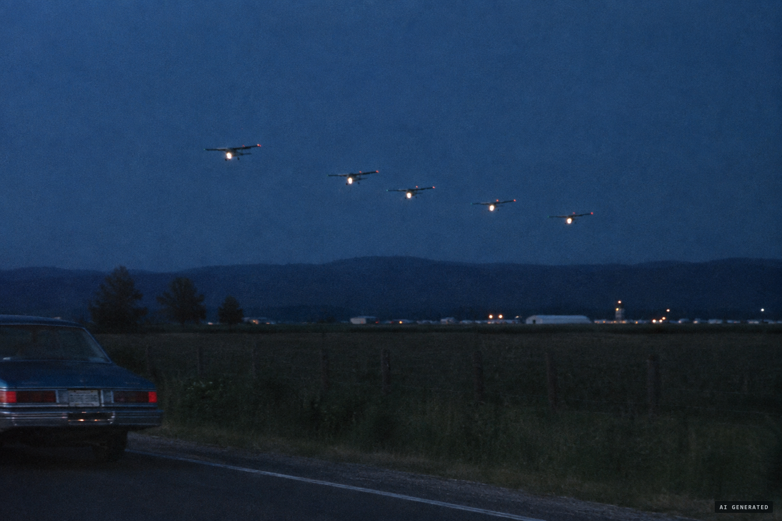 Light-plane formations, one of the explanations offered
