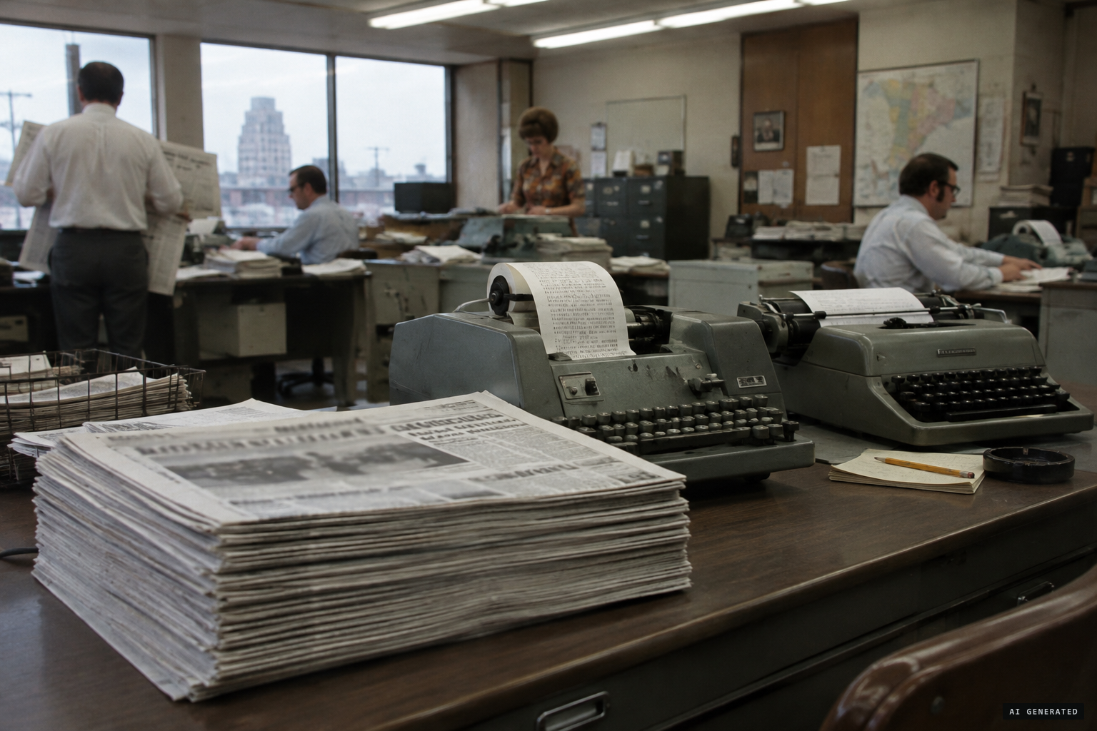 UPI's dispatch runs in newspapers across the country