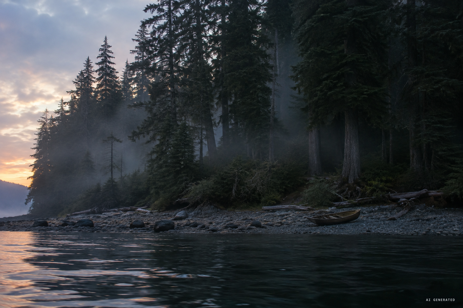 The woods of Vancouver Island, where 'Mowgli' wild men were reported in 1904 and 1905