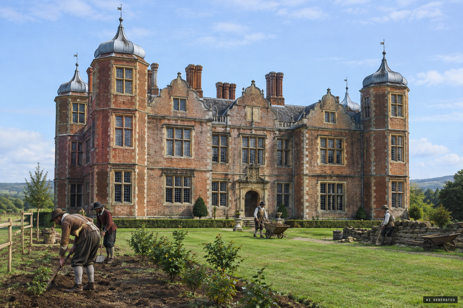 Plas Teg, built around 1610 for Sir John Trevor I