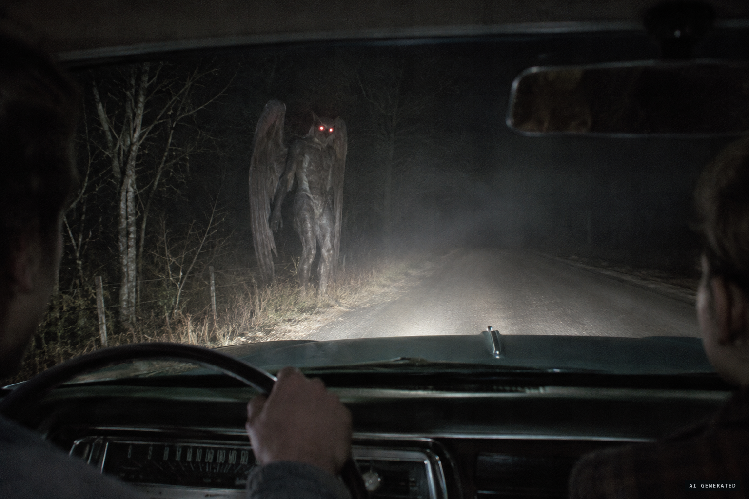 The first Mothman sighting near Point Pleasant, November 15, 1966