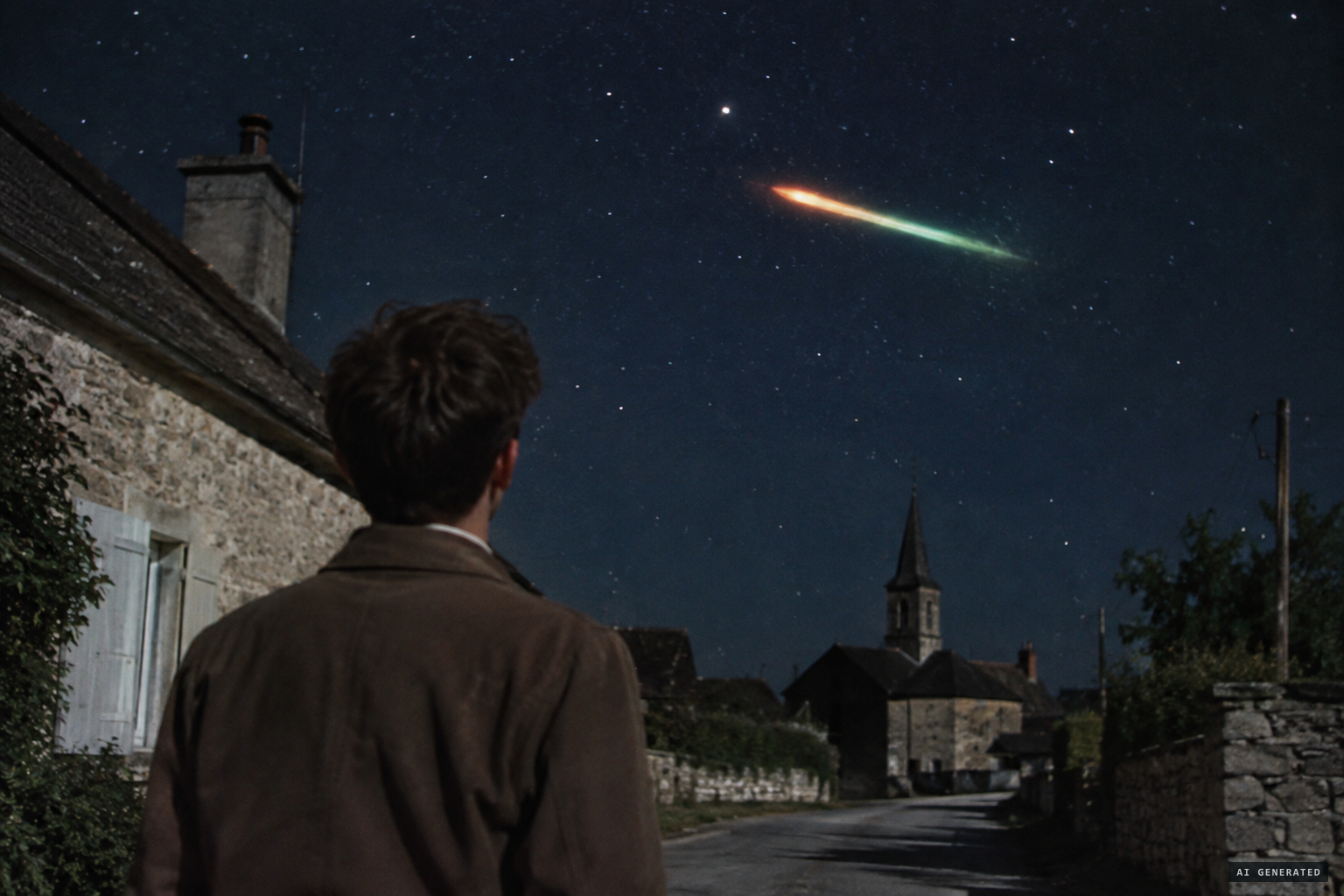François Bouiller sees a wingless luminous cigar cross the sky from north to south