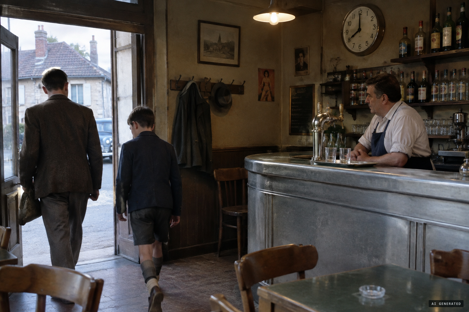 The would-be pranksters left the tavern only after the sighting