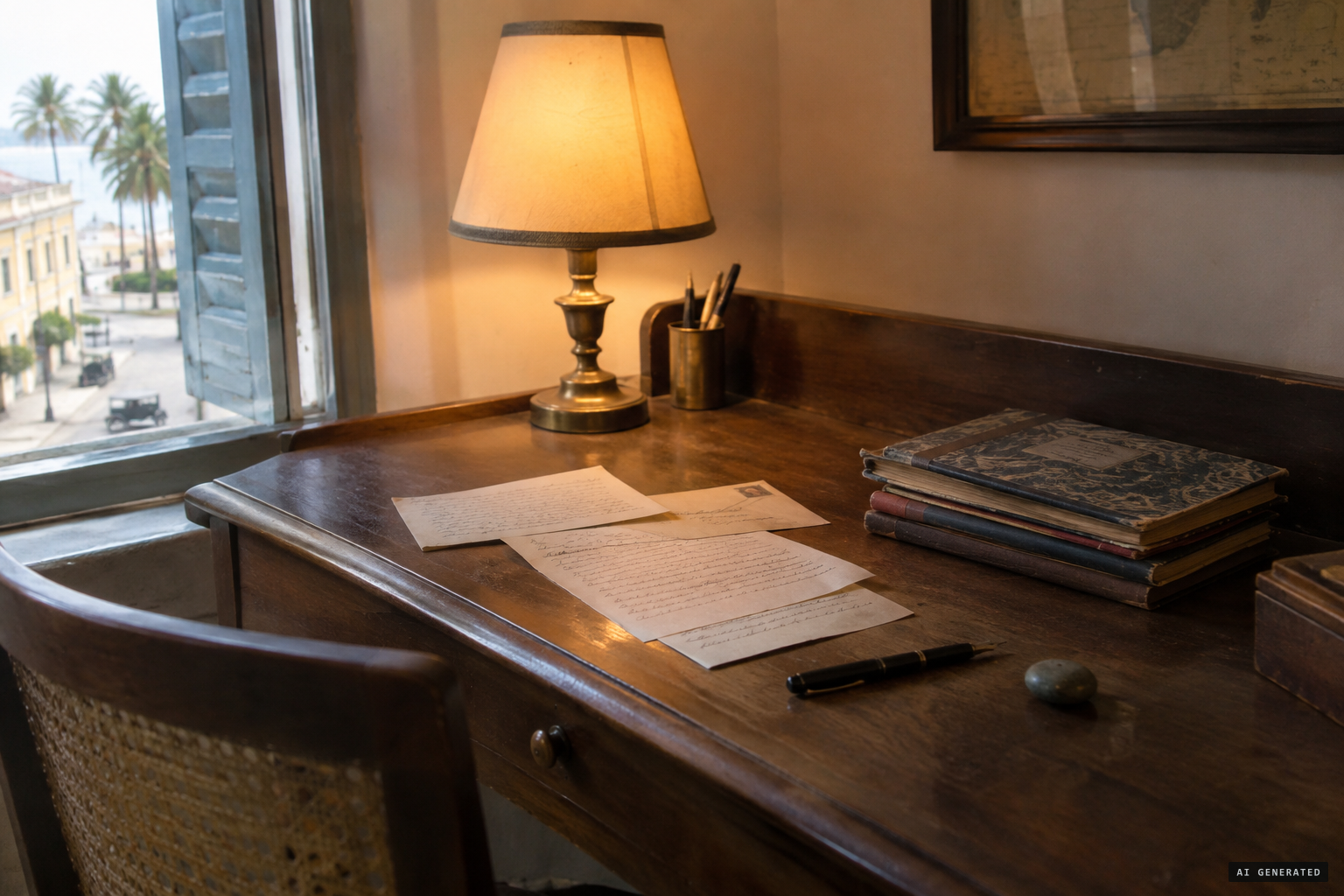 The story survives in letters, talks and the Mother's 'Raining Stones'