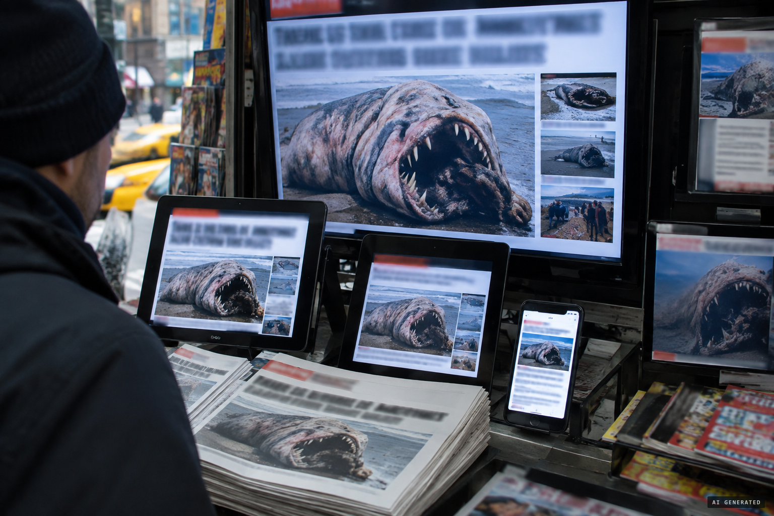 The press calls it a monster and a "demon fish"