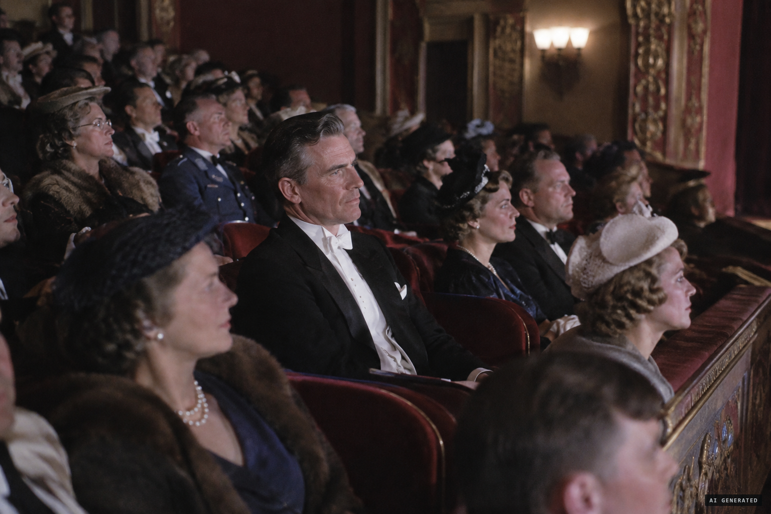 The man in evening dress, frowning at weak performances