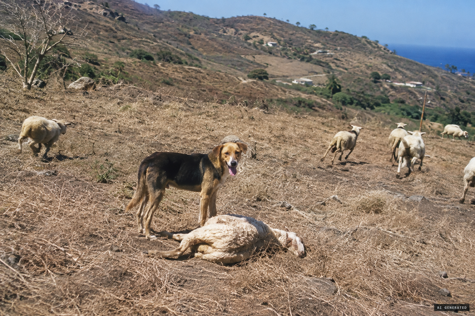 Dogs can kill without eating; drought pushed predators onto livestock