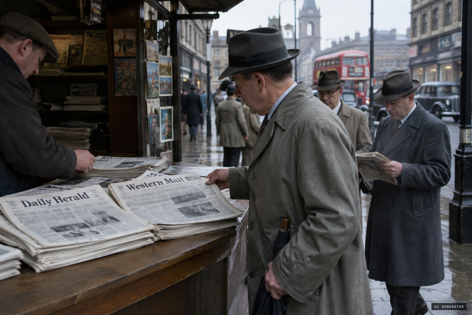 The sighting makes the front pages on 7 June 1950