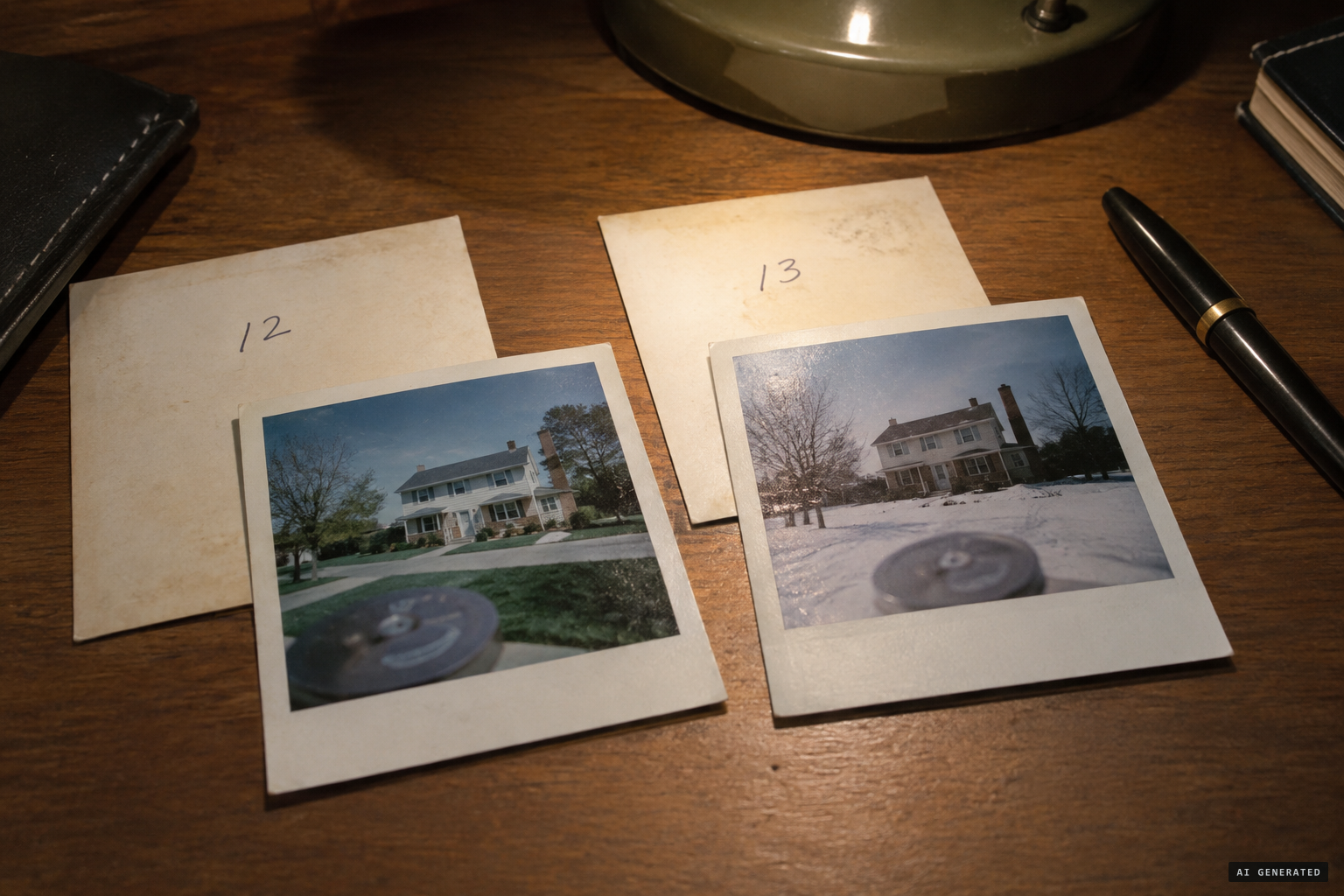 Sequence numbers and changed scenery: shots more than an hour apart, object small and close