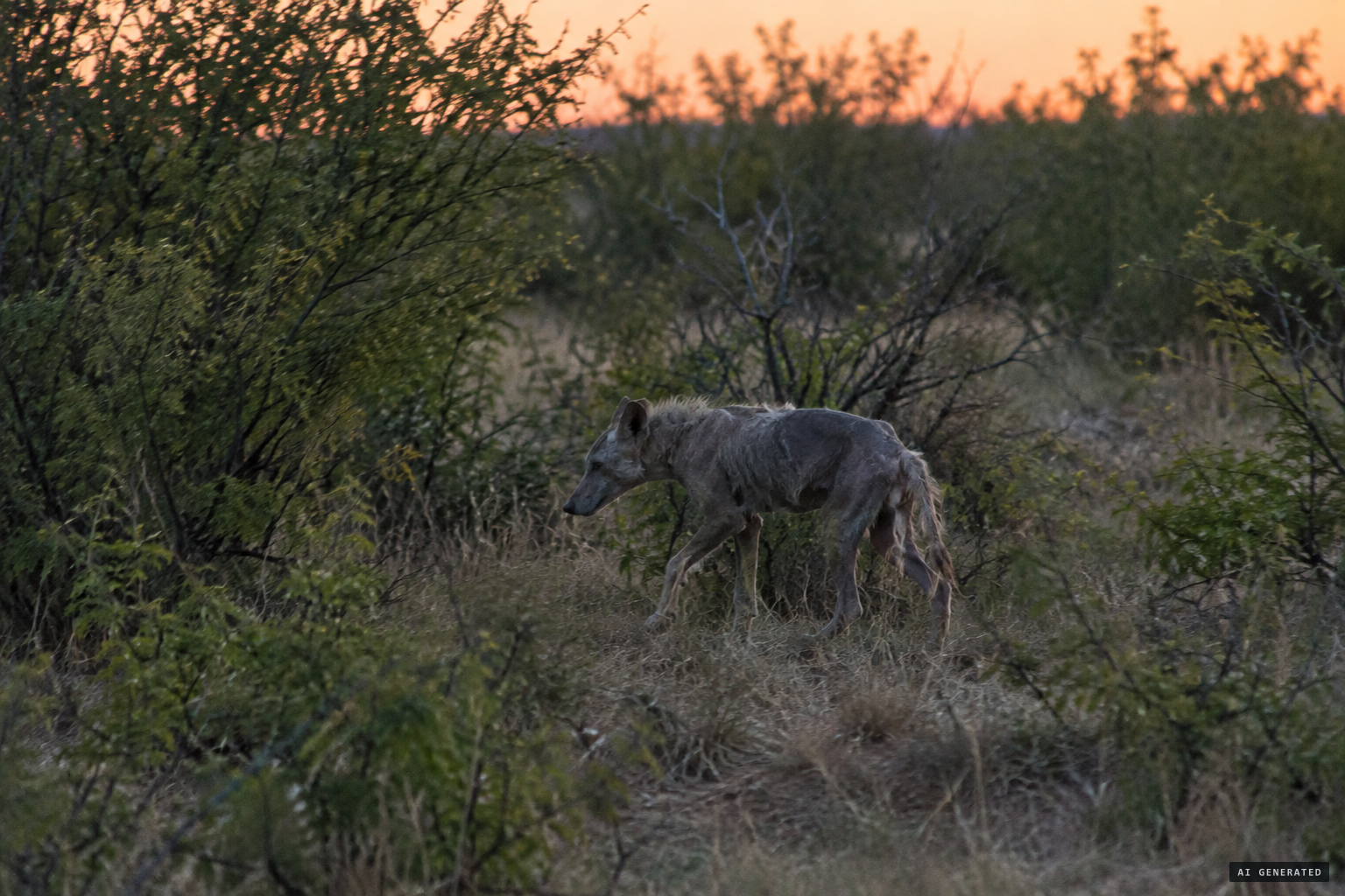 American chupacabras linked to mange in coyotes