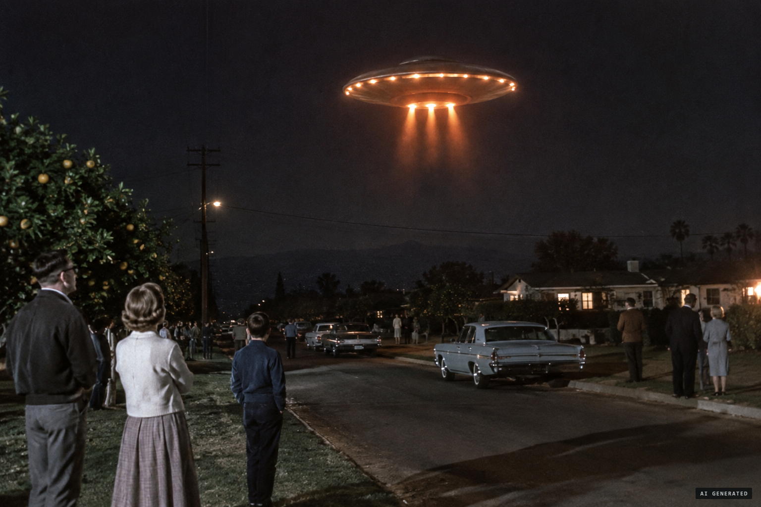It moves slowly, stops and hovers over north Redlands