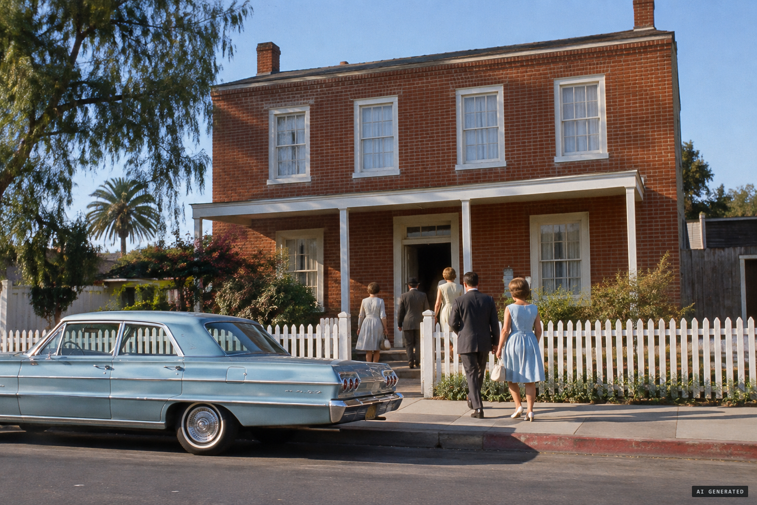 The Whaley House on San Diego Avenue, the oldest brick structure in Southern California