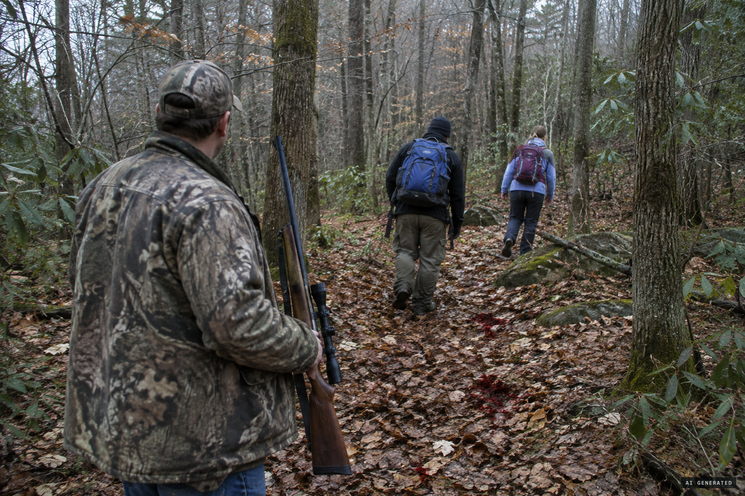 One version: a former felon shot the animal