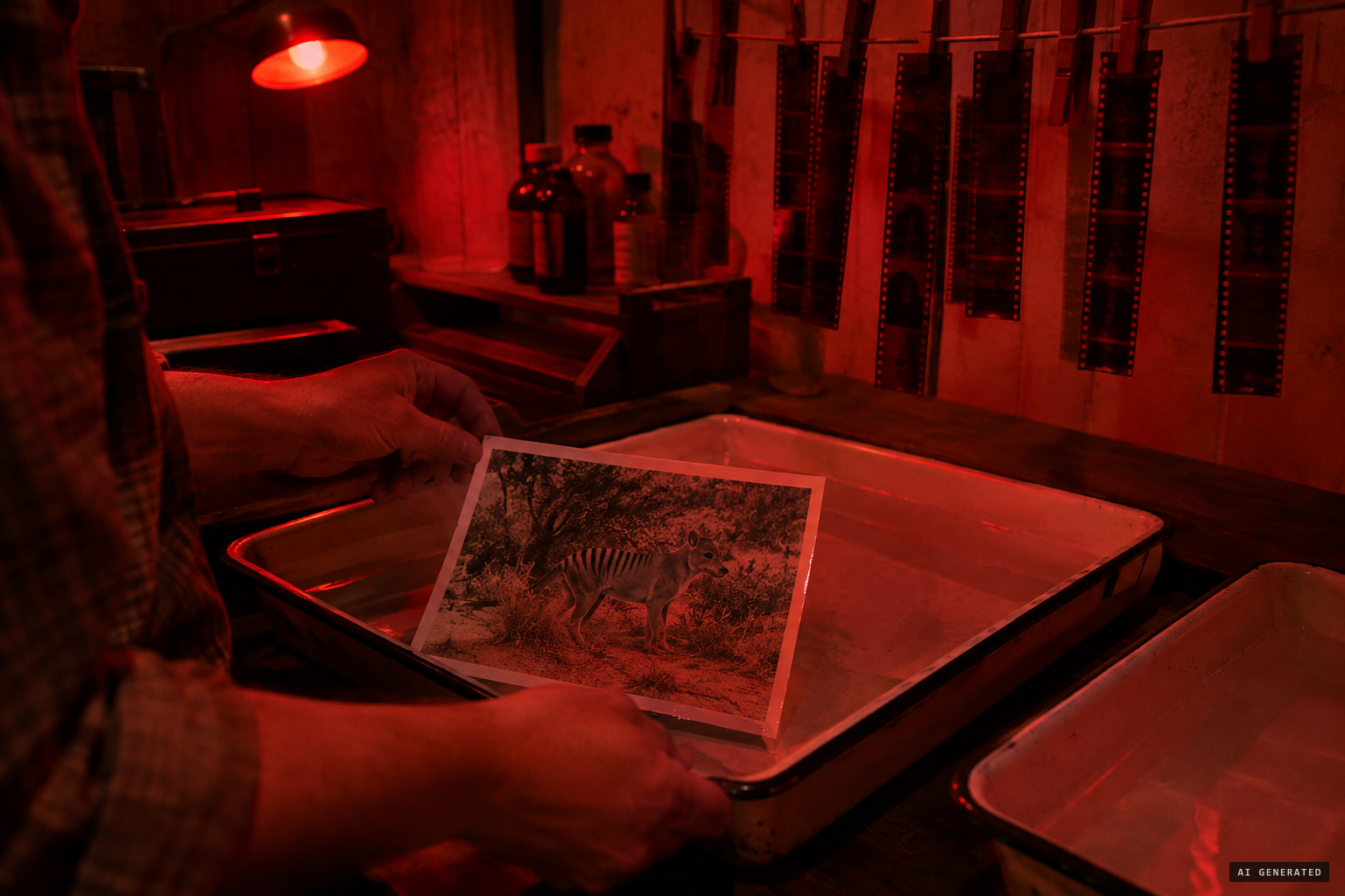 A later claim: the cousin inserted a 'dummy tiger' while developing the film.