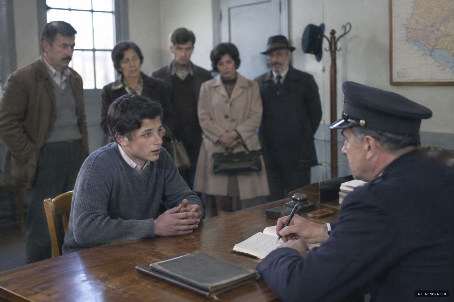 The witness gives his description to the Uruguayan police