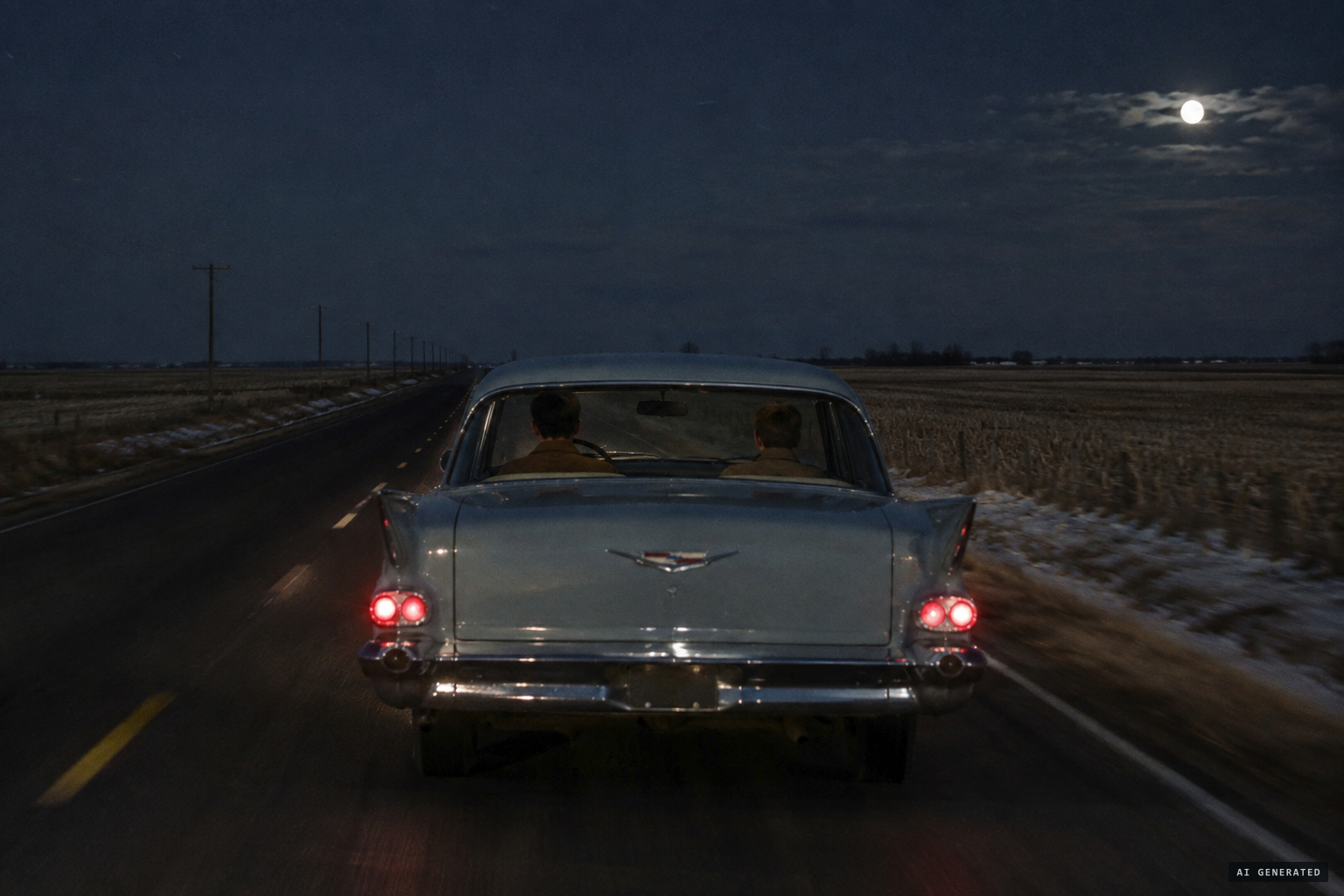 Guy Tossie and Willie Begay heading south on Highway 26 near Ririe, November 2, 1967
