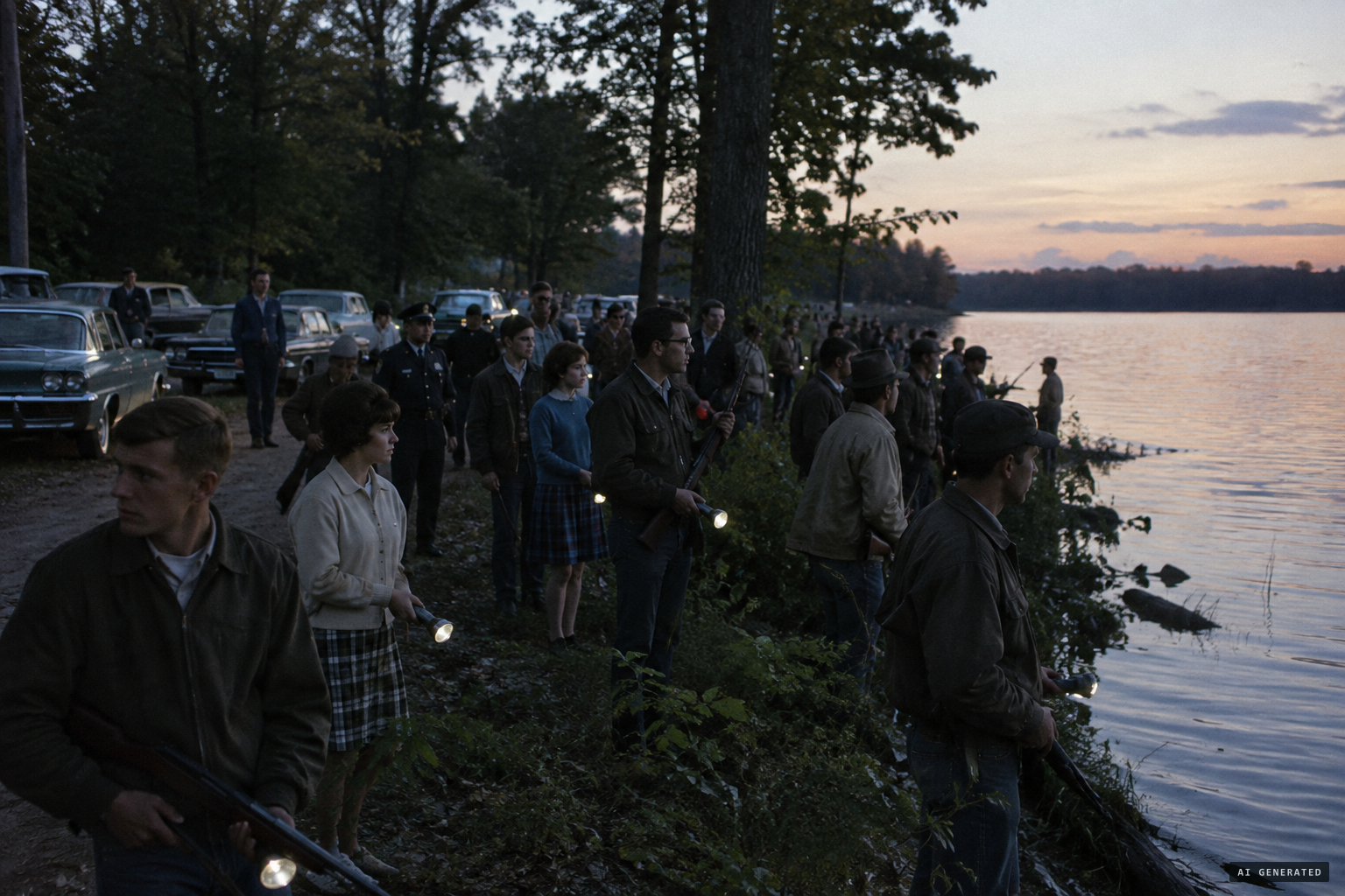 Thousands of monster hunters at Dewey Lake, Michigan, the week before