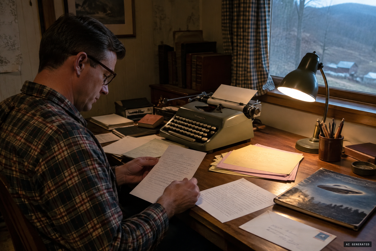 Cockrell's letters with ufologist Gray Barker about the creature and the whistle