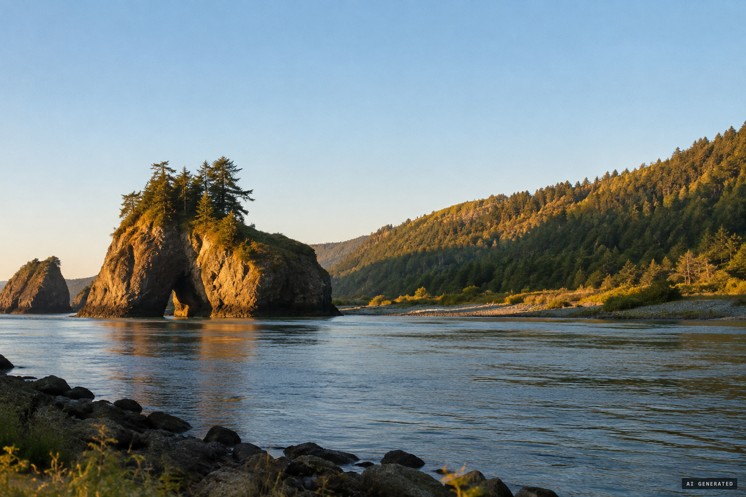 The Rogue River today, still one of the most credible visual sightings