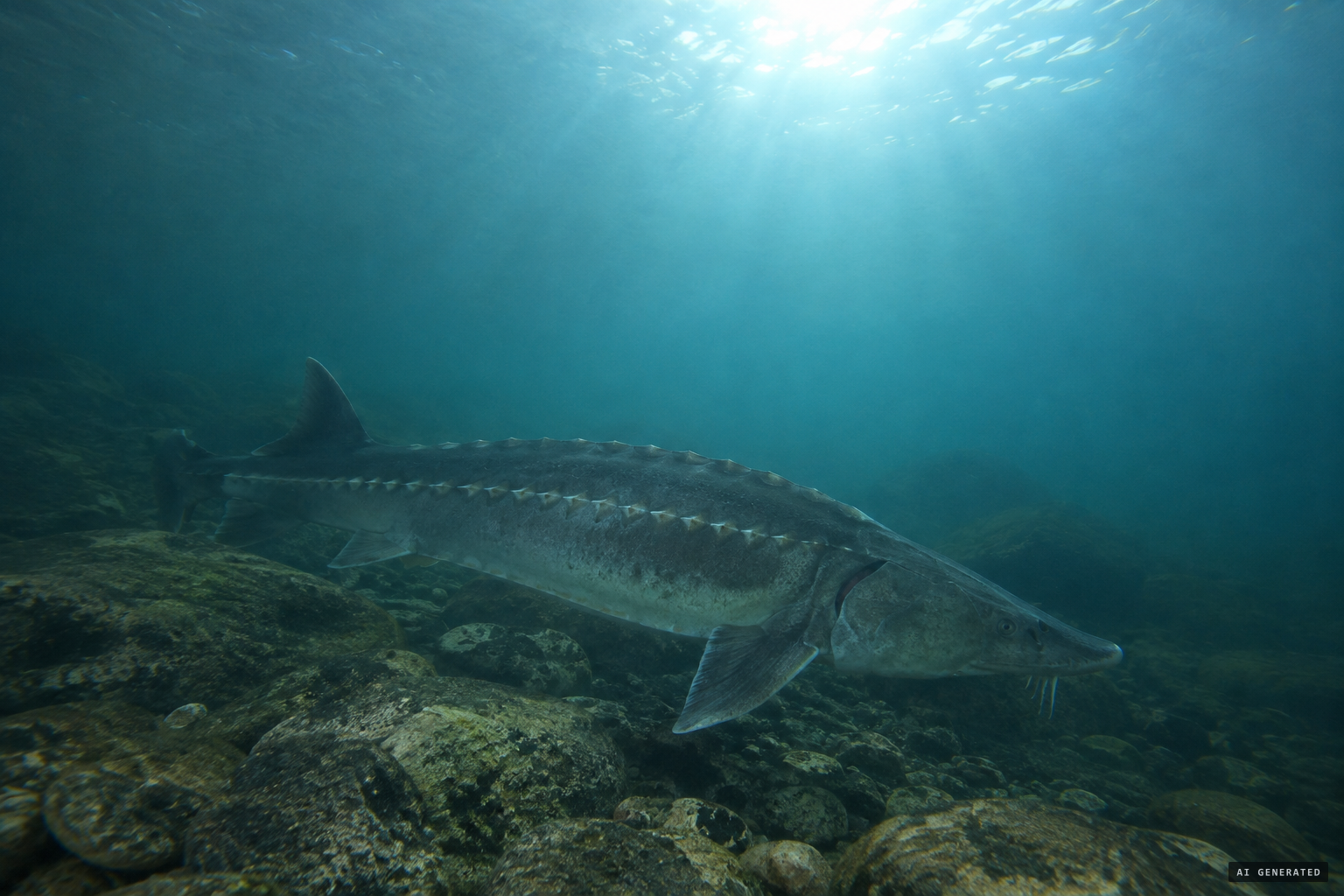 A large sturgeon, one suggested explanation