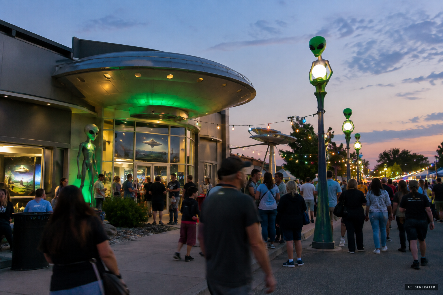 The International UFO Museum and the yearly UFO Festival draw about 90,000 visitors