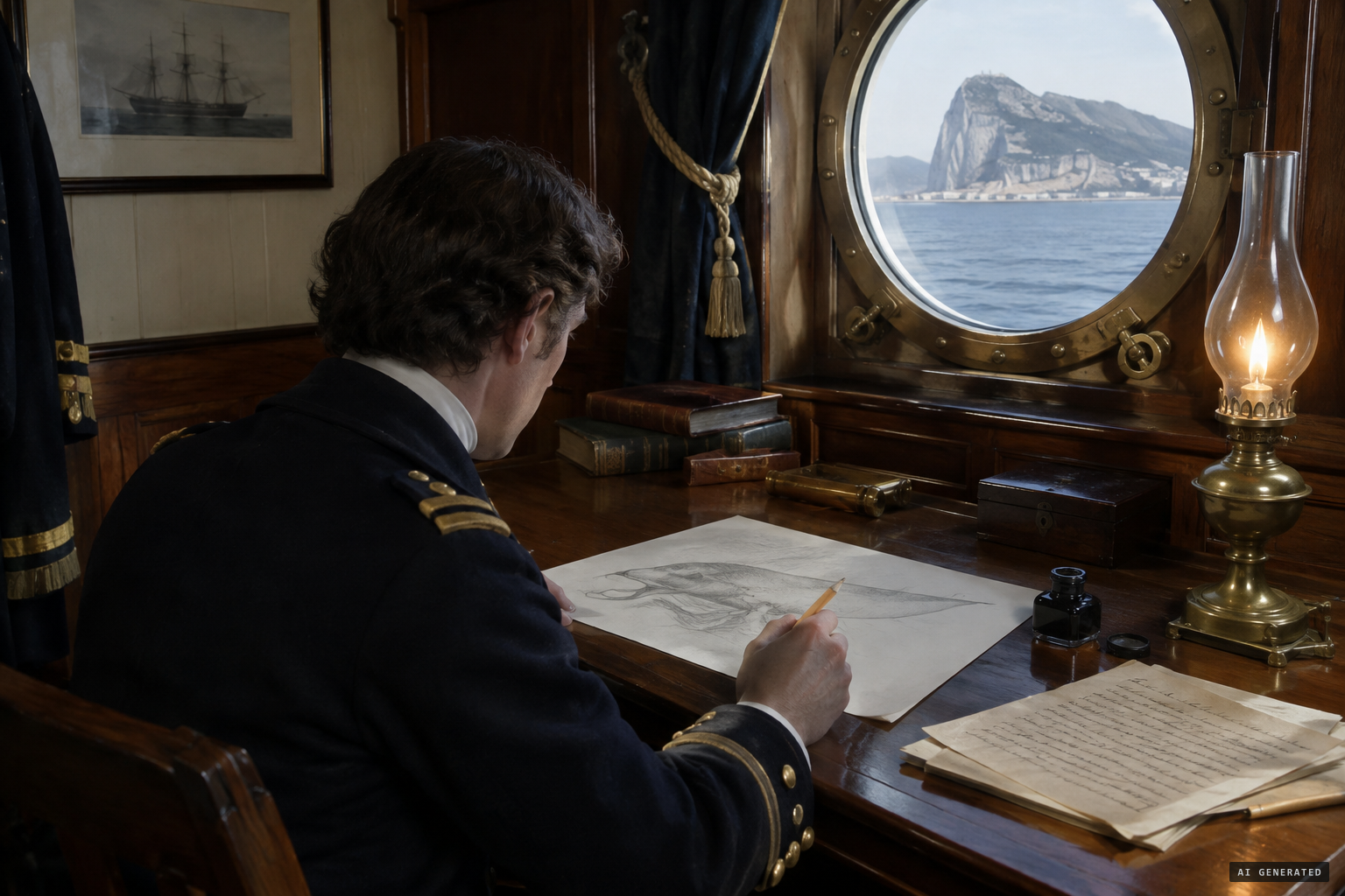Lieutenant Haynes makes his sketches and writes his account