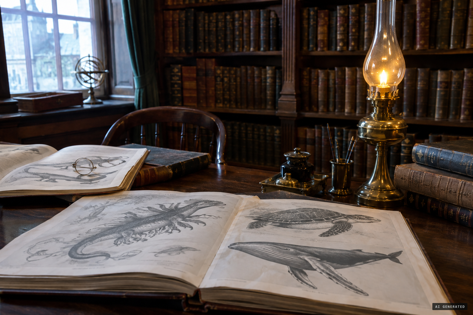 Later writers weigh a turtle, a humpback whale or a many-finned sea serpent