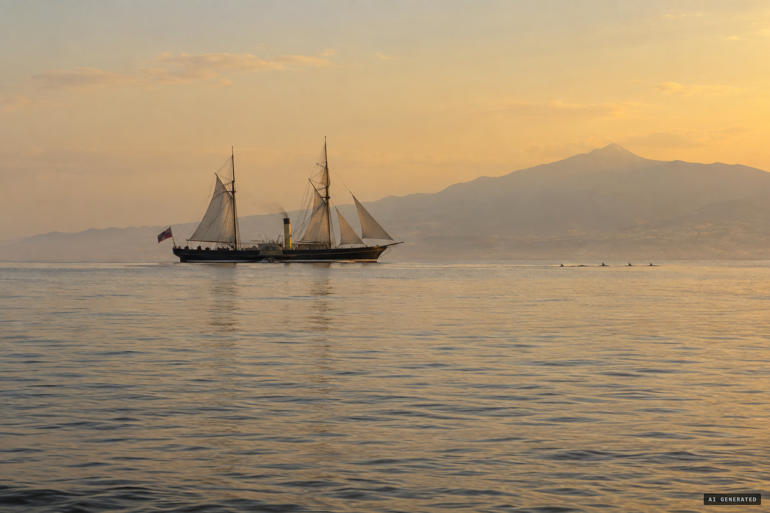 A royal yacht's officers, a smooth sea, and a sea serpent still debated