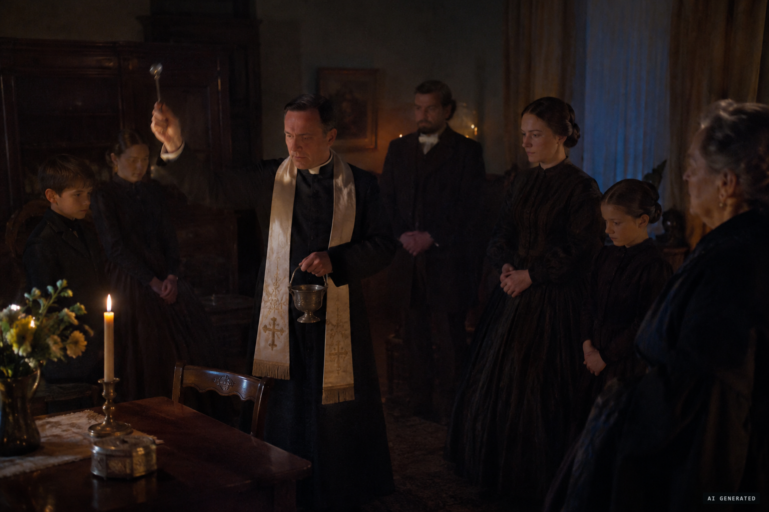 Exorcisms are performed, and the house falls quiet for a few days